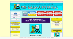 Desktop Screenshot of math-salamanders.com